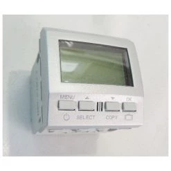 SCHNEIDER ELECTRIC Thermostat Programmable Hebdomadaire Alu Encastré 5-8A 230V 2 Modules UNICA SCHNEIDER