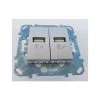 SCHNEIDER ELECTRIC Prise Double USB Encastré Aluminium Avec Support Sans Plaque De Finition UNICA Schneider