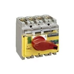SCHNEIDER ELECTRIC Merlin Gerin 31181 Interrupteur Sectionneur à Coupure Visible 4P 100A - Jaune