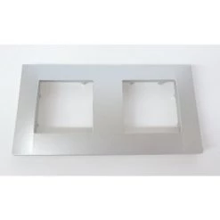 SCHNEIDER ELECTRIC Plaque De Finition Double Aluminium 2 Postes Horizontale Pour Appareillage ALTIRA SCHNEIDER ALB46652