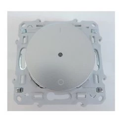 Inter Va-et-vient Lumineux 2 Fils Sans Neutre Aluminium Bornes Auto PlusLink Odace + SCHNEIDER ELECTRIC S530566