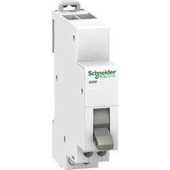 SCHNEIDER ELECTRIC A9E18072 ISSW COMMUTATEUR, 2 POSITIONS, 1 NO + 1 NF, ACTI9, 20 A, 230V, BLANC