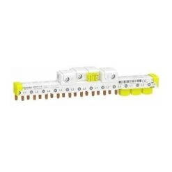 SCHNEIDER ELECTRIC Peigne Avec Connecteurs Intégrés - Raccordement Horizontal Acti9 - 63A - 3P+N - 12 Modules De 18mm