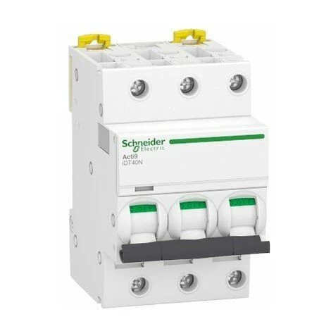 SCHNEIDER ELECTRIC Disjoncteur 40A - IDT40N Acti9 - 10kA - Courbe C - 3P 1 SCHNEIDER ELECTRIC Disjoncteur 40A - IDT40N Acti9 - 10kA - Courbe C - 3P