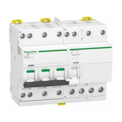 SCHNEIDER ELECTRIC Disjoncteur Différentiel 25A - IDD40N Acti9 - 10kA - Courbe C - 3P+N - 300mA 1 SCHNEIDER ELECTRIC Disjoncteur Différentiel 25A - IDD40N Acti9 - 10kA - Courbe C - 3P+N - 300mA