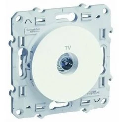 SCHNEIDER ELECTRIC Prise TV Odace Blanc