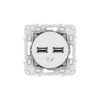 Prise Murale Double USB Odace Schneider Electric