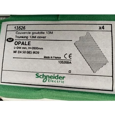 SCHNEIDER ELECTRIC Couvercle Pour Goulotte GTL 13M Largeur 244mm Hauteur 2600mm Blanc Opale IK09 SCHNEIDER 13526 2 SCHNEIDER ELECTRIC Couvercle Pour Goulotte GTL 13M Largeur 244mm Hauteur 2600mm Blanc Opale IK09 SCHNEIDER 13526 – Image 2