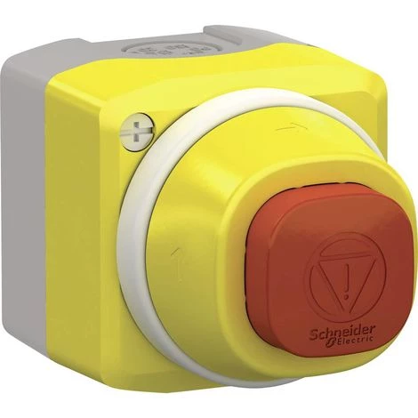 Schneider Electric XALK84W3BE Bouton Darrêt Durgence En Boîtier 24 V 6 A 1 NO (T), 1 NF (R) IP66, IP67, IP69, IP69K 1 P 1 Schneider Electric XALK84W3BE Bouton Darrêt Durgence En Boîtier 24 V 6 A 1 NO (T), 1 NF (R) IP66, IP67, IP69, IP69K 1 P