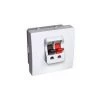SCHNEIDER ELECTRIC Prise Haut-parleurs Altira - Simple - Blanc - Blanc