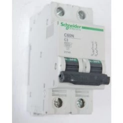 SCHNEIDER ELECTRIC Disjoncteur 3A 2P Courbe C 6kA Bornes Vis C60N SCHNEIDER 23748
