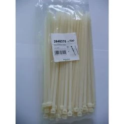 SCHNEIDER ELECTRIC Collier Serre-câble Blanc 292x7.6mm (blister De 100) Pour Fixation De Fils Et Câbles Ø 70mm Intérieur SCHNEIDER 3946375