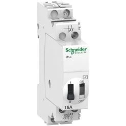 SCHNEIDER ELECTRIC Télérupteur 16A 1P Contact 1NO (1F) à Commande Centralisé Bobine 48V CA 50-60Hz ITLc Acti9 SCHNEIDER A9C33211