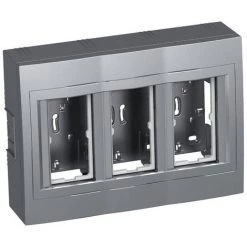 SCHNEIDER ELECTRIC Boîte Saillie 3x2 Postes De Concentration Alu 3 Colonnes Pour Pose Appareillage 45x45mm Altira SCHNEIDER ALB46456N