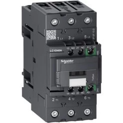 SCHNEIDER ELECTRIC Contacteur 40A 3P Contact 3F (3NO) Courant 440V AC-3 Bobine 24V CC TeSys D SCHNEIDER LC1D40ABBE