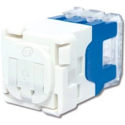 SCHNEIDER ELECTRIC Connecteur Reseau RJ45 CAT6 UTP Sans Obturateur Blanc (à L'unité) Pour Cable Reseau SCHNEIDER VDIB17756UWE