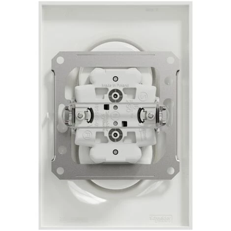 Prise De Courant ODACE Schneider Electric 2PT Double Blanc à Griffes Spécial Rénovation S521089 - Blanc 3 Prise De Courant ODACE Schneider Electric 2PT Double Blanc à Griffes Spécial Rénovation S521089 - Blanc – Image 3