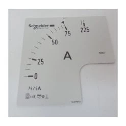 Cadran 3In 0-75-225 A Pour Ampèremètre Ana 72x72mm Départ Moteur PowerLogic SCHNEIDER ELECTRIC 16007