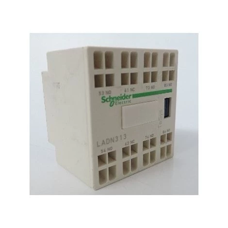 SCHNEIDER ELECTRIC Bloc De Contacts Auxiliaires Instantanés Pour Contacteurs TeSys D Bornes à Ressort CR1F 3 NO 1 NF TeSys SCHNEIDER LADN313 1 SCHNEIDER ELECTRIC Bloc De Contacts Auxiliaires Instantanés Pour Contacteurs TeSys D Bornes à Ressort CR1F 3 NO 1 NF TeSys SCHNEIDER LADN313