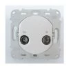 Prise TV/FM - 1 Entrée - Blanc RAL9003 - Fixation Par Vis Ovalis SCHNEIDER ELECTRIC S260451