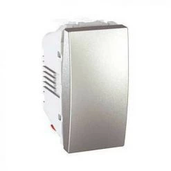 Interrupteur Va Et Vient 10A Aluminium 1 Module Connexion Auto UNICA SCHNEIDER ELECTRIC MGU3.103.30
