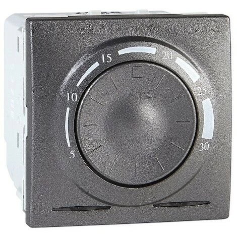 SCHNEIDER ELECTRIC Thermostat Encastré Standard 8A 2 Modules Couleur Graphite Sans Support Ni Plaque UNICA SCHNEIDER MGU3.501.12 1 SCHNEIDER ELECTRIC Thermostat Encastré Standard 8A 2 Modules Couleur Graphite Sans Support Ni Plaque UNICA SCHNEIDER MGU3.501.12