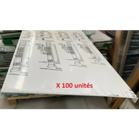 SCHNEIDER ELECTRIC Lot De 100 Couvercles Pour Goulotte GTL 13M Largeur 244mm Hauteur 2600mm Blanc Opale IK09 SCHNEIDER 13526 1 SCHNEIDER ELECTRIC Lot De 100 Couvercles Pour Goulotte GTL 13M Largeur 244mm Hauteur 2600mm Blanc Opale IK09 SCHNEIDER 13526
