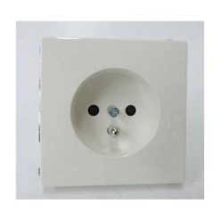 Merten Artec Prise 2P+T NF Borne Auto Blanc Polaire Brillant SCHNEIDER ELECTRIC MTN2500-4019