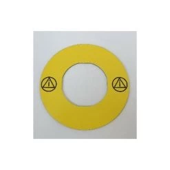 Harmony étiquette Plate Jaune Logo EN13850 Vierge Ø60 Pour ZBZ3605 SCHNEIDER ELECTRIC ZBY9140T