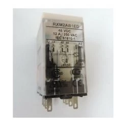 Relais Miniature Embrochable 12A 2P Contact 2OF + Test Bobine 48V DC Zelio Relay RXM SCHNEIDER ELECTRIC RXM2AB1ED