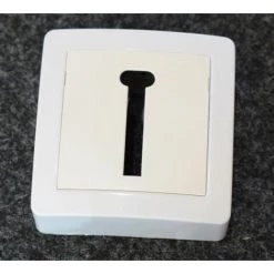 SCHNEIDER ELECTRIC Prise Telephone Saillie Conjoncteur T 8 Plots Blanche Complete (avec Cadre) ALREA SCHNEIDER ALB62366