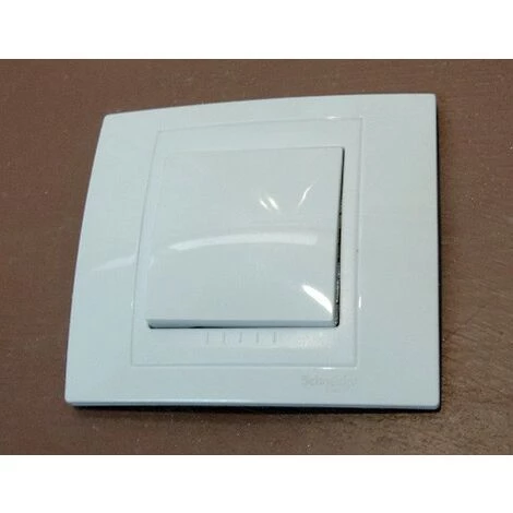 SCHNEIDER ELECTRIC Kit Poussoir à Fermeture 10A Blanc Design Connexion Rapide Avec Support 2M Et Plaque UNICA 2 SCHNEIDER ELECTRIC Kit Poussoir à Fermeture 10A Blanc Design Connexion Rapide Avec Support 2M Et Plaque UNICA – Image 2