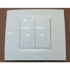 SCHNEIDER ELECTRIC Double Va Et Vient 10A Blanc Design Connexion Rapide Complet Avec Support 2M Et Plaque UNICA -SCHNEIDER ELECTRIC Soldes 29381671 3