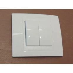SCHNEIDER ELECTRIC Double Va Et Vient 10A Blanc Design Connexion Rapide Complet Avec Support 2M Et Plaque UNICA -SCHNEIDER ELECTRIC Soldes 29381671 4
