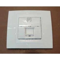 SCHNEIDER ELECTRIC Prise Réseau RJ45 Cat5E UTP Grade 1 Téléphonique Blanche Design Avec Support 2M Et Plaque UNICA -SCHNEIDER ELECTRIC Soldes 29381672 3