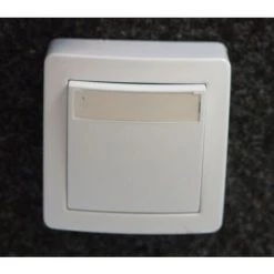 SCHNEIDER ELECTRIC Poussoir à Fermeture Saillie 1F 10A 250V PE Blanc Polaire Saillie Complet Avec Cadre ALREA SCHNEIDER ALB62062P