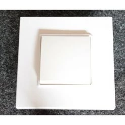 SCHNEIDER ELECTRIC Interrupteur Va-et-vient 16A Blanc 250V Encastré Complet Avec Support Et Plaque Altira SCHNEIDER ALB45051-P