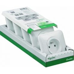 Schneider Electric SC5S26S059 Lot De 5 Prises De Courant 2P+T Ovalis -SCHNEIDER ELECTRIC Soldes 29951908 4