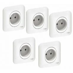 Schneider Electric SC5S26S059 Lot De 5 Prises De Courant 2P+T Ovalis -SCHNEIDER ELECTRIC Soldes 29951908 5