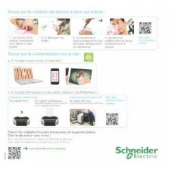 Schneider Electric SC5S52C904W Plaque 2 Postes Odace You Evolutive Blanc Transparent -SCHNEIDER ELECTRIC Soldes 29951913 4