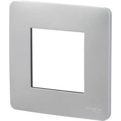 SCHNEIDER ELECTRIC Plaque Unica Studio - 1 Poste - Aluminium -SCHNEIDER ELECTRIC Soldes 31644039 3