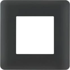 SCHNEIDER ELECTRIC Plaque Unica Studio - 1 Poste - Anthracite