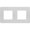 SCHNEIDER ELECTRIC Plaque Unica Studio - 2 Postes - Blanche