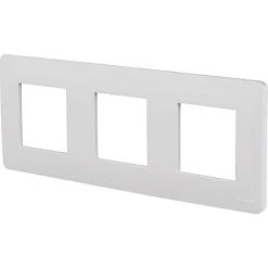 SCHNEIDER ELECTRIC Plaque Unica Studio - 3 Postes - Blanche -SCHNEIDER ELECTRIC Soldes 31644042 3