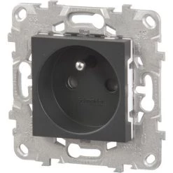 SCHNEIDER ELECTRIC Prise Unica 2P+T - Anthracite -SCHNEIDER ELECTRIC Soldes 31644068 3