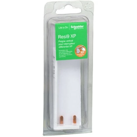 SCHNEIDER ELECTRIC Peigne Vertical Pour Interrupteur Différentiel XP 2P - 63A 1 SCHNEIDER ELECTRIC Peigne Vertical Pour Interrupteur Différentiel XP 2P - 63A
