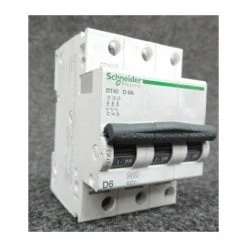 SCHNEIDER ELECTRIC Disjoncteur 3P 6A Courbe D 6kA Prodis DT40 SCHNEIDER A9N21053