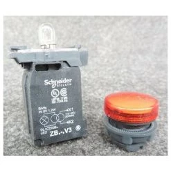 SCHNEIDER ELECTRIC Voyant Lumineux BA9s Ø 22mm Rouge 120V Vis étrier Harmony XB5 SCHNEIDER XB5AV34