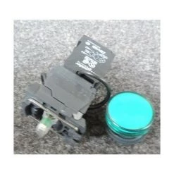 SCHNEIDER ELECTRIC Voyant Lumineux DEL Ø 22mm Vert Alim Transfo 400V Vis étrier Harmony XB5 SCHNEIDER XB5AV5B3