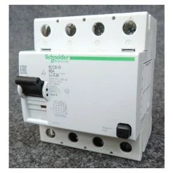 SCHNEIDER ELECTRIC Interrupteur Différentiel 80A 4P 300mA Type B 400V Bornes Vis RCCB-ID Multi9 SCHNEIDER 16761